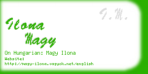 ilona magy business card